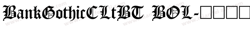 BankGothicCLtBT BOL字体转换
